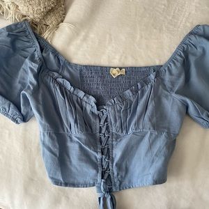 Pacsun cropped blouse